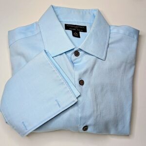 Banana Republic Men’s Non-Iron Slim Fit Dress Shirt – Light Blue (Size S)